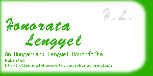 honorata lengyel business card